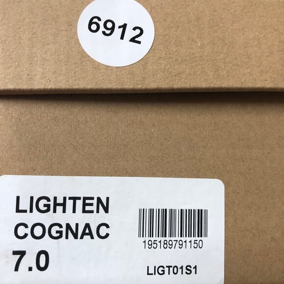 Steve Madden Womens Lighten Platform Sandal Leather Buckle Cognac 7 New - Picture 10 of 10